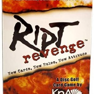 Ript Revenge Disc Golf Card Game | Fun Disc Golf Game | Plays During a Round of Disc Golf | Play for Skins or for Strokes | 2-4 Players | Pack of 52 Cards