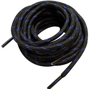 3 Pairs Heavy Duty Round Boot Laces Shoelaces for Hiking Walking Construction Safety Work Boots Shoes