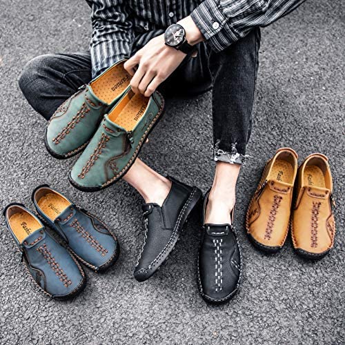 Govicta Men's Oxfords Shoes Slip on Loafers Slipper Hand Stitching Leather Casual Shoes Fashion Walking Driving Work Shoes for Men Outdoor 9 Govicta Men's Oxfords Shoes Slip on Loafers Slipper Hand Stitching Leather Casual Shoes Fashion Walking Driving Work Shoes for Men Outdoor - Image 9