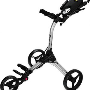 Bag Boy Golf Compact 3 Push Cart (Silver/Black, )