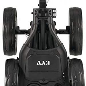 KVV 4 Wheel Foldable Golf Push Cart-with Super Strong & Lightweight Aluminum Frame-One Step to Open and Close