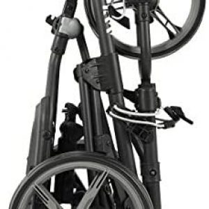 KVV 3 Wheel Foldable Golf Push Cart-with Foot Brake-One Step to Open and Close