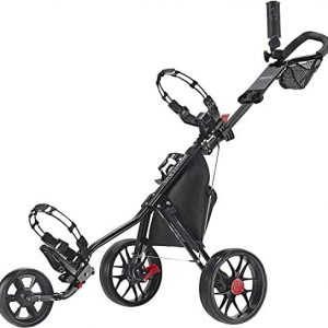 Caddytek CaddyLite 11.5 V3 3 Wheel Golf Push Cart – SuperLite Deluxe, Lightweight, Easy To Fold Caddy Cart Pushcart