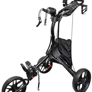 Hoveroid 3 Wheel Golf Push Cart, Foldable Golf Trolley,Easy Push and Pull Golf Cart