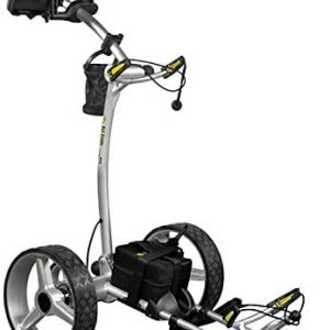 Bat-Caddy 2020 X4R Lithium Remote Control Golf Push Cart with Deluxe Accessory Kit & Mountain Slayer Anti Tip Bar – Silver – from in The Hole Golf