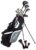 Precise M5 Men’s Complete Golf Clubs Package Set Includes Titanium Driver, S.S. Fairway, S.S. Hybrid, S.S. 5-PW Irons, Putter, Stand Bag, 3 H/C’s