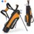 Tangkula Junior Complete Golf Club Set for Children Right Hand, Includes 3# Fairway Wood, 7# & 9# Irons, Putter, Head Cover, Golf Stand Bag, Perfect for Children, Kids