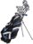 18 Piece Men’s Complete Golf Club Package Set With Titanium Driver, #3 & #5 Fairway Woods, #4 Hybrid, 5-SW Irons, Putter, Stand Bag, 4 H/C’s – Choose Color & Size
