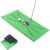 GHGSD Golf Training Mat, Mini Portable Golf Hitting Mats for Swing Detection Batting, 12″ X 24″ Golf Training Aids Used As Game and Gift for Home/Office/Outdoor/Backyard