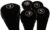 Black Golf Zipper Head Covers Driver 1 3 5 7 9 Fairway Woods Headcovers Metal Neoprene Traditional Plain Protective Covers Fits All Fairway Clubs
