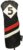 Majek Retro Golf Headcover Black Red and White Vintage Leather Style #5 Fairway Wood Head Cover Classic Look