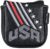 Big Teeth Golf Head Covers Square Half Heel Shaft Mallet Putter USA Stripe and Star Fit for Most Brand Golf Accessories