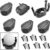 Brccee AC 6 PCs Golf Ball Pick Up Retriever Grabber Claw Sucker Tool Mini Foldable Plastic Claw Grabber Sucker Golf Accessories