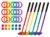 Champion Sports Mini Golf Clubs: Multi Colored Putt Putt Miniature Golfing Set for Kids – 6 Putters 18 Holes & 18 Balls