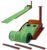 GLOTOP Golf Putting Green Mat with Wood Auto Ball Return System, Game Practice Golf Gifts for Home, Office, Backyard Indoor Golf and Outdoor Use, Crystal Velvet Mat and Solid Wood Base