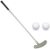 Golf Putter, Two Ways Golf Putters for Men Right/Left Handed-Indoor/Outdoor Golf Training Putters Golf Mini Kids Club Golf Set + 2 Plastic Practice Balls for Putting Green Mat Home Office