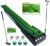 Golf Putting Green,Indoor Golf Mat With Auto Ball Return Function,Golf Practice Training Aid,synthetic turf golf practice putting green,10.5 Feet golf Mat,with 1 Golf putter,6 balls For Office Home