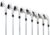 Majek K6 Iron Set Complete 8-Piece Men’s Iron Set (4-PW, SW) Right Handed Steel Shaft Regular Flex R Flex Club