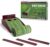 NAXOBOBO Putting Mat Golf Green Indoor and Outdoor with Auto Ball Return,Crystal Velvet Mat and Solid Wood Base