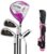 TSSM Golf Club Package Set,with Titanium Driver Steel Shafted Irons & Graphite Shafted Woods Mens Right Hand Putter Suitable for Beginners Kids 4 Clubs for Ladies