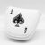 barudan golf Poker Ace White Leather Mallet Putter Cover Headcover Magnetic Club Protector fits for Odyssey 2ball Style Putters, RH LH