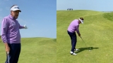Ian Poulter explains how to hit a blind iron shot at Royal St George’s